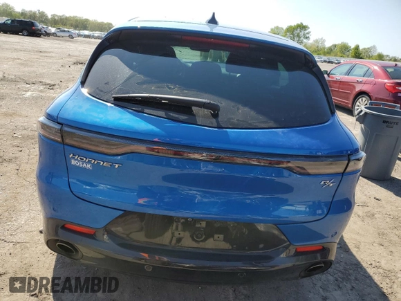 2024 Dodge Hornet R/T with VIN ZACPDFCW3R3A25155, listed as a Copart auction lot 55942905 with 9,180 mi miles and Salvage title. Bid and sale history available at DreamBid. Image 6.