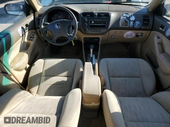 2004 Honda Civic LX with VIN 2HGES16664H532566, listed as a Copart auction lot 46733735 with 204,456 mi miles and Clean Title. Bid and sale history available at DreamBid. Image 8.