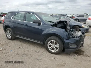 2017 Chevrolet Equinox LS with VIN 2GNALBEK2H1524453, listed as a Copart auction lot 53070015 with 0 mi miles and Salvage Title. Bid and sale history available at carsss.com. Image 4.