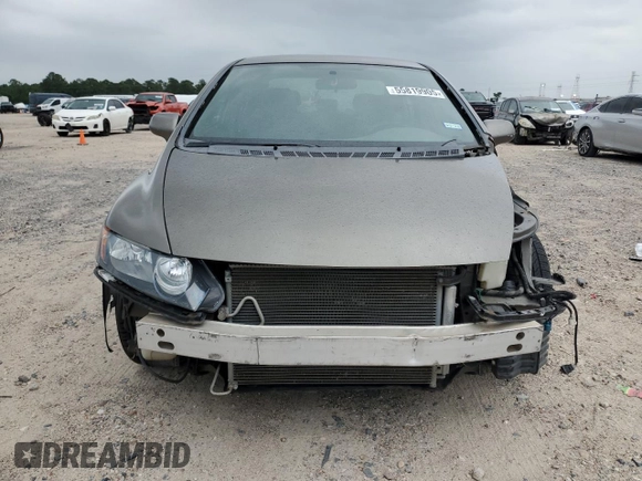 2008 Honda Civic LX with VIN 2HGFA16598H351403, listed as a Copart auction lot 55819905 with 166,272 mi miles and Salvage Title. Bid and sale history available at DreamBid. Image 5.