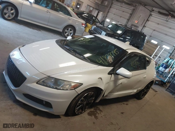 2014 Honda CR-Z EX with VIN JHMZF1D65ES001052, listed as a IAAI auction lot 41879795 with 1 mi miles. Bid and sale history available at carsss.com. Image 14.