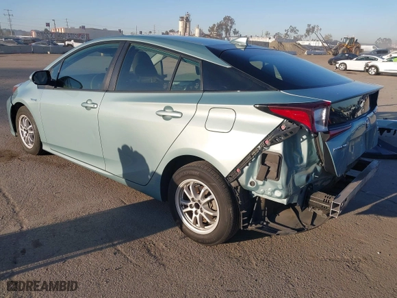2019 Toyota Prius L Eco with VIN JTDKARFU3K3084191, listed as a IAAI auction lot 41732381 with 179,430 mi miles. Bid and sale history available at carsss.com. Image 3.