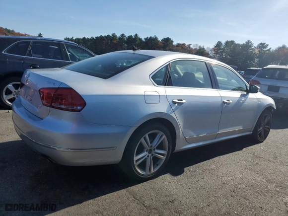 2013 Volkswagen Passat SEL Premium with VIN 1VWCM7A30DC031463, listed as a Copart auction lot 79072744 with 80,251 mi miles and Salvage Title. Bid and sale history available at carsss.com. Image 3.