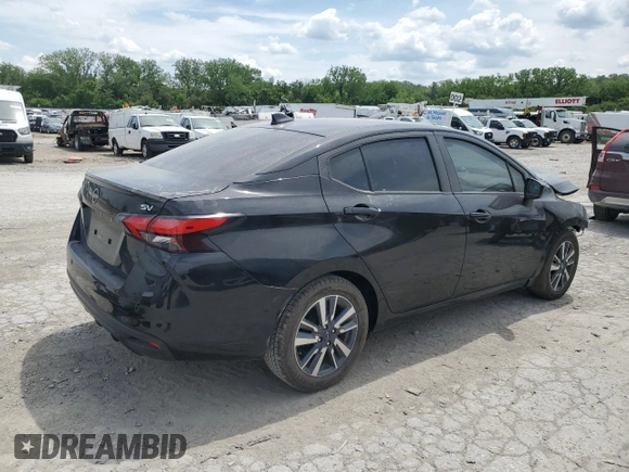 2023 Nissan Versa SV z VIN 3N1CN8EV1PL863536, wystawiony jako Copart lot #55695415 z przebiegiem 20 197 mil mil oraz Szkoda całkowita • Salvage title. Historia ofert i sprzedaży dostępna na DreamBid. Obrazek 3.