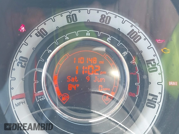 2013 FIAT 500 Pop with VIN 3C3CFFAR8DT646458, listed as a IAAI auction lot 42676797 with 110,148 mi miles and . Bid and sale history available at DreamBid. Image 7.