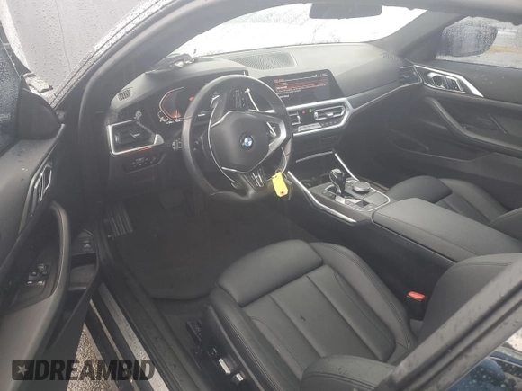 2021 BMW 4 Series 430i xDrive with VIN WBA73AP08MCF78448, listed as a Copart auction lot 81603814 with 43,764 mi miles and Salvage Title. Bid and sale history available at carsss.com. Image 7.