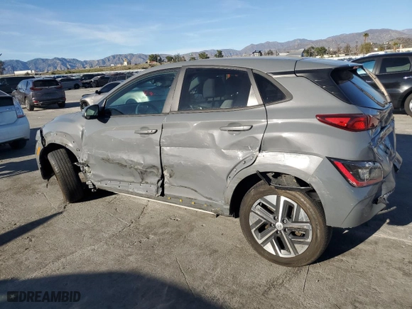 2023 Hyundai Kona Electric SE with VIN KM8K23AG9PU168301, listed as a Copart auction lot 46489035 with 21,926 mi miles and Salvage Title. Bid and sale history available at carsss.com. Image 2.
