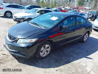 2014 Honda Civic Sedan LX with VIN 2HGFB2F55EH520699, listed as a IAAI auction lot 41907559 with 165,863 mi miles. Bid and sale history available at carsss.com. Image 18.