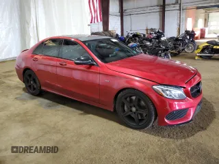 2016 Mercedes-Benz C 450 AMG with VIN 55SWF6EB1GU065276, listed as a Copart auction lot 51871165 with 85,879 mi miles and Salvage title. Bid and sale history available at DreamBid. Image 4.