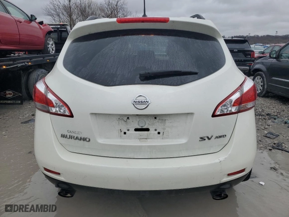 2014 Nissan Murano SV with VIN JN8AZ1MW9EW515036, listed as a Copart auction lot 50730195 with 136,455 mi miles and Salvage Title. Bid and sale history available at carsss.com. Image 6.