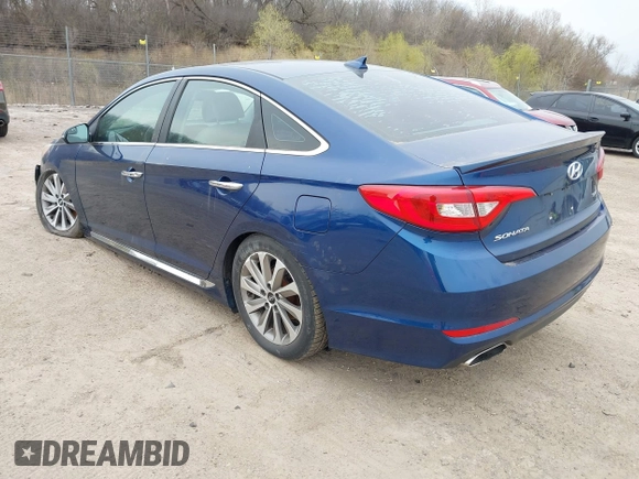 2017 Hyundai Sonata Sport with VIN 5NPE34AF2HH518326, listed as a IAAI auction lot 42060248 with 137,644 mi miles and . Bid and sale history available at DreamBid. Image 3.