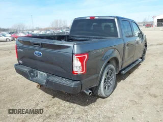 2017 Ford F-150 XL with VIN 1FTEW1EP5HFC13843, listed as a IAAI auction lot 41846415 with 125,277 mi miles. Bid and sale history available at carsss.com. Image 4.