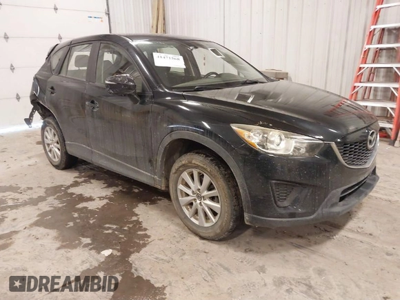 2015 Mazda CX-5 Sport with VIN JM3KE4BY0F0542655, listed as a IAAI auction lot 41471568 with 165,386 mi miles. Bid and sale history available at carsss.com. Image 1.