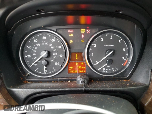 2010 BMW 3 Series 328i with VIN WBAPH5C50AA439476, listed as a Copart auction lot 88607165 with 151,226 mi miles and Salvage title. Bid and sale history available at DreamBid. Image 9.