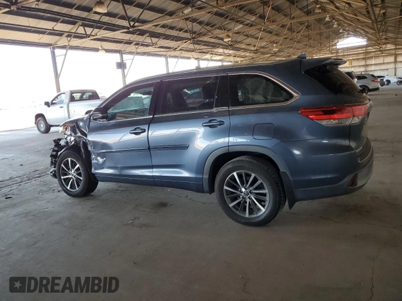 2017 Toyota Highlander XLE with VIN 5TDJZRFH5HS462350, listed as a Copart auction lot 63927495 with 143,051 mi miles and Salvage title. Bid and sale history available at DreamBid. Image 2.