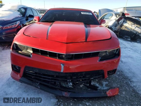 2015 Chevrolet Camaro LT with VIN 2G1FF3D37F9255198, listed as a Copart auction lot 88088185 with 107,736 mi miles and Clean Title. Bid and sale history available at carsss.com. Image 5.