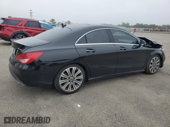 2018 Mercedes-Benz CLA 250 with VIN WDDSJ4GBXJN583756, listed as a Copart auction lot 61269825 with 67,389 mi miles and Salvage title. Bid and sale history available at DreamBid. Image 3.