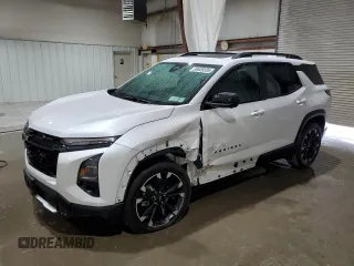 2025 Chevrolet Equinox AWD RS with VIN 3GNAXTEG5SL221601, listed as a Copart auction lot 59528335 with 2,767 mi miles and Salvage title. Bid and sale history available at DreamBid. Image 1.