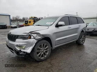 2017 Jeep Grand Cherokee Limited 75th Anniversary with VIN 1C4RJFBG6HC658238, listed as a Copart auction lot 50134065 with 141,857 mi miles and Salvage title. Bid and sale history available at DreamBid. Image 1.