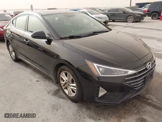 2019 Hyundai Elantra SEL with VIN 5NPD84LF1KH481447, listed as a IAAI auction lot 41731622 with 105,356 mi miles. Bid and sale history available at carsss.com. Image 1.