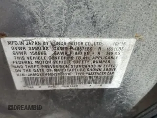 2017 Honda Fit EX-L с VIN JHMGK5H90HS006310, выставлен на аукционе Copart как лот 57390985 с пробегом 101 357 миль миль и Списание • Salvage title. История ставок и продаж доступна на DreamBid. Изображение 12.