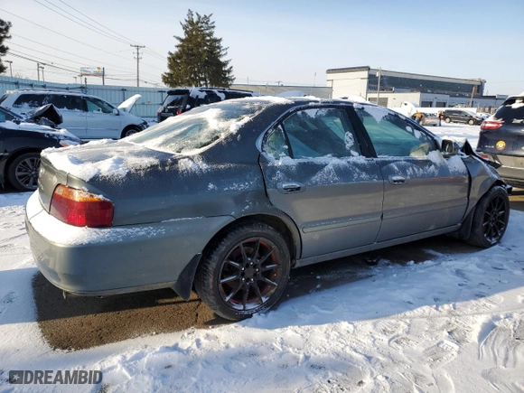2000 Acura TL with VIN 19UUA5664YA057980, listed as a Copart auction lot 45002265 with NaN miles and Salvage Title. Bid and sale history available at carsss.com. Image 3.