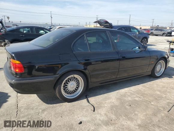 2000 BMW 5 Series 528iA with VIN WBADM6349YGU04874, listed as a Copart auction lot 45578875 with 89,674 mi miles and Salvage Title. Bid and sale history available at carsss.com. Image 3.