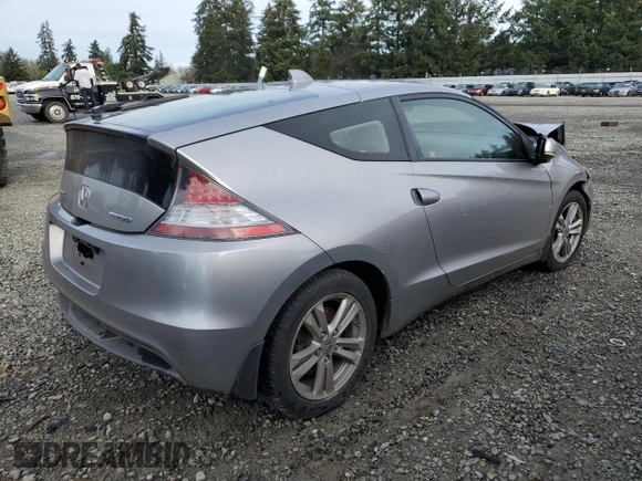 2012 Honda CR-Z EX with VIN JHMZF1D6XCS003439, listed as a Copart auction lot 86429124 with Not Provided miles and Salvage Title. Bid and sale history available at carsss.com. Image 3.