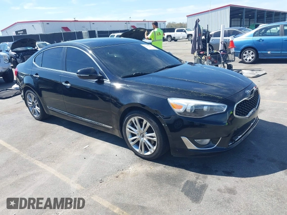 2016 Kia Cadenza Premium with VIN KNALN4D71G5221324, listed as a IAAI auction lot 41802047 with 143,331 mi miles and . Bid and sale history available at DreamBid. Image 1.