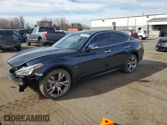 2016 Infiniti Q70 with VIN JN1BY1AR9GM271200, listed as a Copart auction lot 52926455 with 78,458 mi miles and Salvage Title. Bid and sale history available at carsss.com. Image 1.