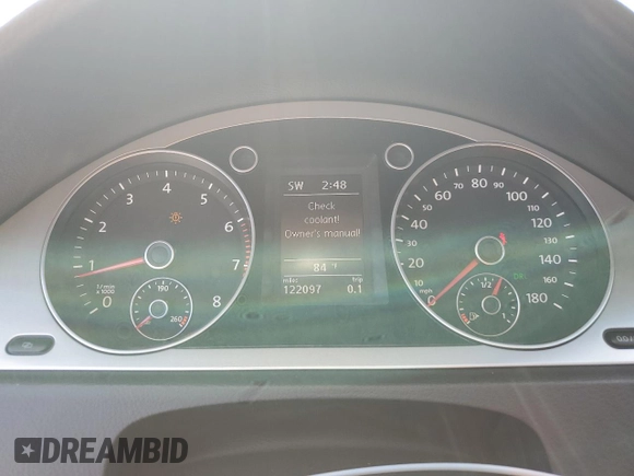 2010 Volkswagen CC Sport with VIN WVWNN7AN6AE548633, listed as a Copart auction lot 61545714 with 122,097 mi miles and Non Repairable. Bid and sale history available at carsss.com. Image 9.