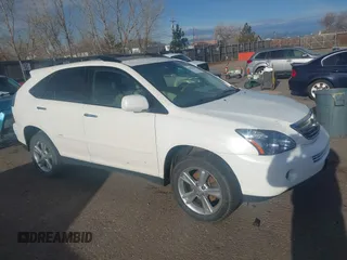 2008 Lexus RX 400h with VIN JTJHW31U782065185, listed as a IAAI auction lot 41862509 with 276,766 mi miles and . Bid and sale history available at DreamBid. Image 1.