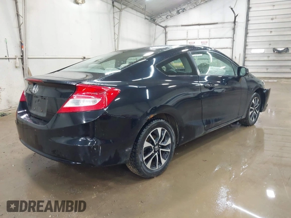 2013 Honda Civic Cpe EX with VIN 2HGFG3B82DH525350, listed as a IAAI auction lot 42129940 with 217,611 mi miles. Bid and sale history available at carsss.com. Image 4.