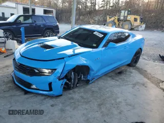 2022 Chevrolet Camaro LT1 with VIN 1G1FF1R75N0125347, listed as a Copart auction lot 46299835 with 35,875 mi miles and Salvage Title. Bid and sale history available at carsss.com. Image 1.