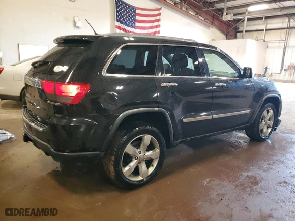 2011 Jeep Grand Cherokee Overland Summit with VIN 1J4RR6GTXBC564931, listed as a Copart auction lot 47183455 with 182,944 mi miles and Clean Title. Bid and sale history available at carsss.com. Image 3.