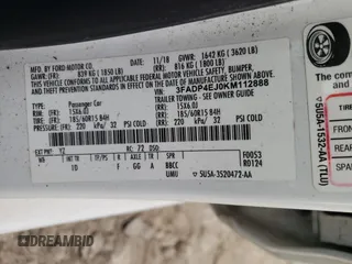 2019 Ford Fiesta SE with VIN 3FADP4EJ0KM112888, listed as a Copart auction lot 46938845 with 64,410 mi miles and Salvage Title. Bid and sale history available at carsss.com. Image 12.