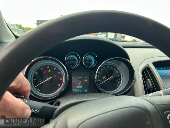 2013 Buick Verano with VIN 1G4PN5SK8D4125592, listed as a Copart auction lot 60204785 with 75,786 mi miles and Salvage title. Bid and sale history available at DreamBid. Image 6.