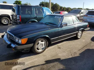 1984 Mercedes-Benz 380 with VIN WDBBA45A1EA014813, listed as a Copart auction lot 75331594 with 189,833 mi miles and Salvage Title. Bid and sale history available at carsss.com. Image 1.