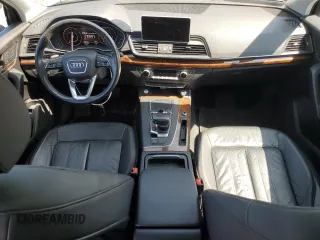 2018 Audi Q5 Premium with VIN WA1ANAFY4J2012175, listed as a Copart auction lot 59550155 with 52,013 mi miles and Salvage title. Bid and sale history available at DreamBid. Image 8.