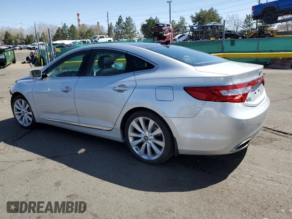2014 Hyundai Azera Limited z VIN KMHFH4JG0EA410865, wystawiony jako Copart lot #50583525 z przebiegiem Nie podano mil oraz Szkoda całkowita • Salvage title. Historia ofert i sprzedaży dostępna na DreamBid. Obrazek 2.