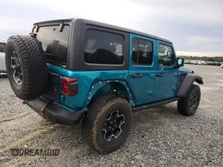 2020 Jeep Wrangler Unlimited Recon with VIN 1C4HJXFN5LW330617, listed as a Copart auction lot 73430514 with 52,827 mi miles and Salvage title. Bid and sale history available at DreamBid. Image 3.