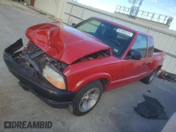 2003 GMC Sonoma SLS z VIN 1GTCS19X538165030, wystawiony jako Copart lot #81485724 z przebiegiem Nie podano mil oraz Szkoda całkowita • Salvage title. Historia ofert i sprzedaży dostępna na DreamBid. Obrazek 1.