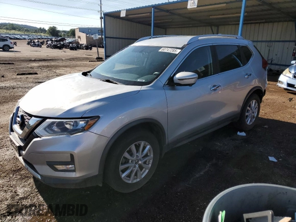 2017 Nissan Rogue SV with VIN KNMAT2MVXHP520321, listed as a Copart auction lot 60747285 with 88,293 mi miles and Salvage title. Bid and sale history available at DreamBid. Image 1.