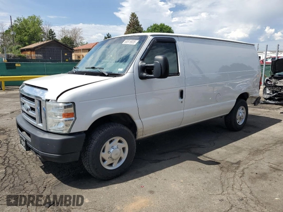 2014 Ford Econoline Cargo Commercial with VIN 1FTNE2EW3EDA33705, listed as a Copart auction lot 60919935 with 174,371 mi miles and Salvage title. Bid and sale history available at DreamBid. Image 1.