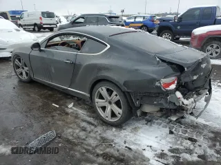 2013 Bentley Continental GT with VIN SCBFT7ZA6DC083298, listed as a Copart auction lot 44535825 with Not Provided miles and Clean Title. Bid and sale history available at DreamBid. Image 2.