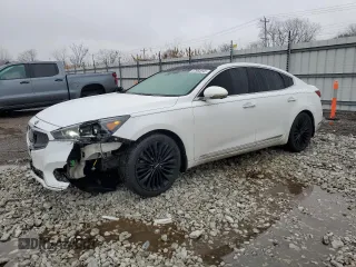 2018 Kia Cadenza Premium with VIN KNALC4J1XJ5103947, listed as a Copart auction lot 47964945 with 103,728 mi miles and Salvage Title. Bid and sale history available at carsss.com. Image 1.