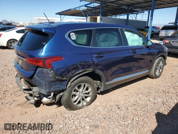 2020 Hyundai Santa Fe SE with VIN 5NMS23AD8LH161853, listed as a Copart auction lot 49668585 with 130,030 mi miles and Salvage Title. Bid and sale history available at carsss.com. Image 3.