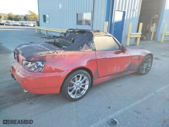 2006 Honda S2000 with VIN JHMAP21456S001251, listed as a Copart auction lot 79766244 with NaN miles and Salvage Title. Bid and sale history available at carsss.com. Image 3.