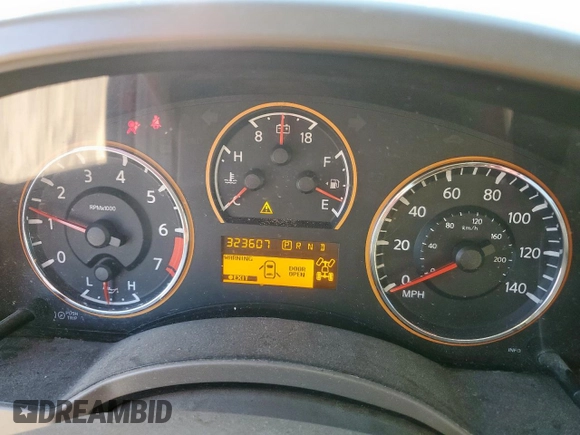 2008 Nissan Titan with VIN 1N6BA07F08N310449, listed as a Copart auction lot 58926115 with 323,607 mi miles and Salvage title. Bid and sale history available at DreamBid. Image 9.