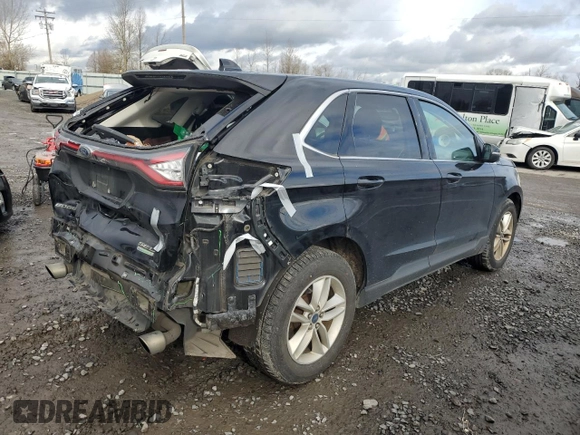 2017 Ford Edge SEL with VIN 2FMPK3J96HBC27416, listed as a Copart auction lot 45054095 with 92,509 mi miles and Salvage Title. Bid and sale history available at carsss.com. Image 3.